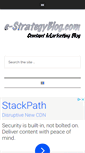 Mobile Screenshot of e-strategyblog.com