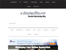 Tablet Screenshot of e-strategyblog.com